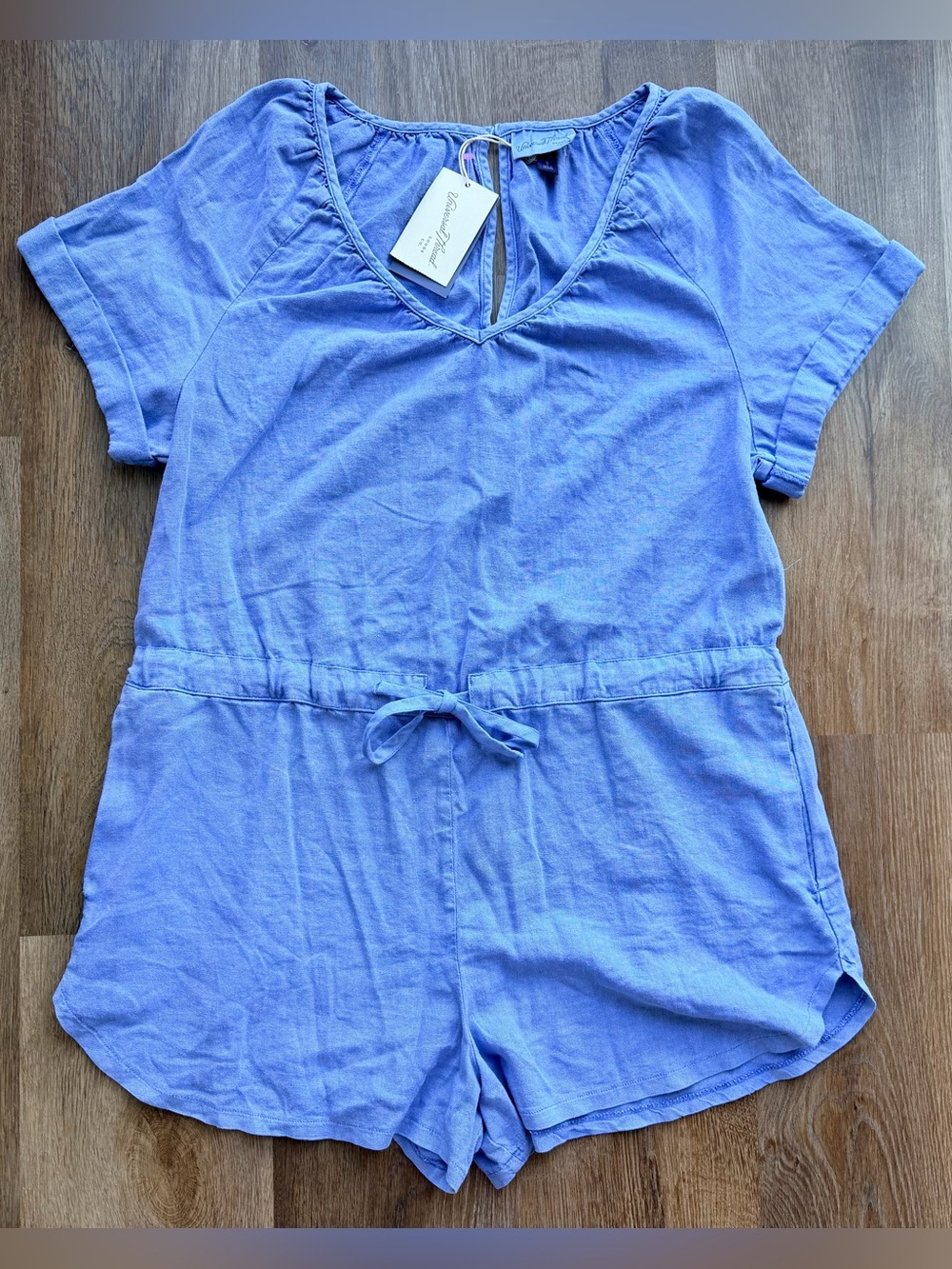 🆕 UNIVERSAL THREAD | Linen Blend Romper | Tie Waist | Pockets‼️ FLAWED